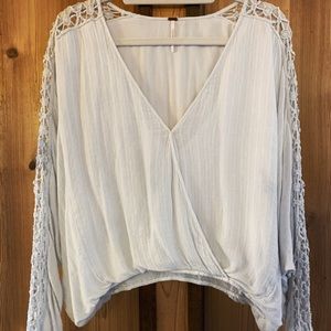 Free People Off White Lacey Long Sleeve